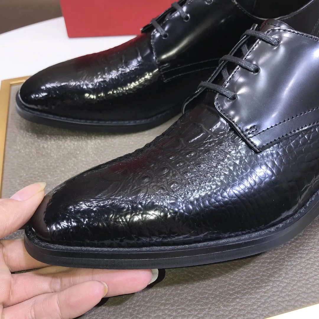 Men's shoes 💰480💰[Ferragamo/Ferragamo] The latest model in the counter, original imported cowhide fabric + sheepskin lining + original luxury metal buckle + original combination outsole, no pressure in comparison 38--44 (custom-made for 45, non-refundable)